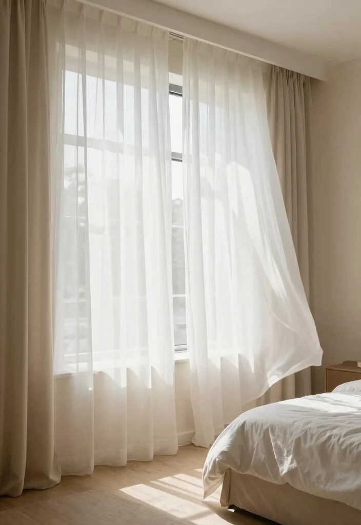 12 Light Bedroom Ideas That Feel Fresh and Open 57 12 Light Bedroom Ideas That Feel Fresh and Open 7. Choose Simple Window Treatments 0