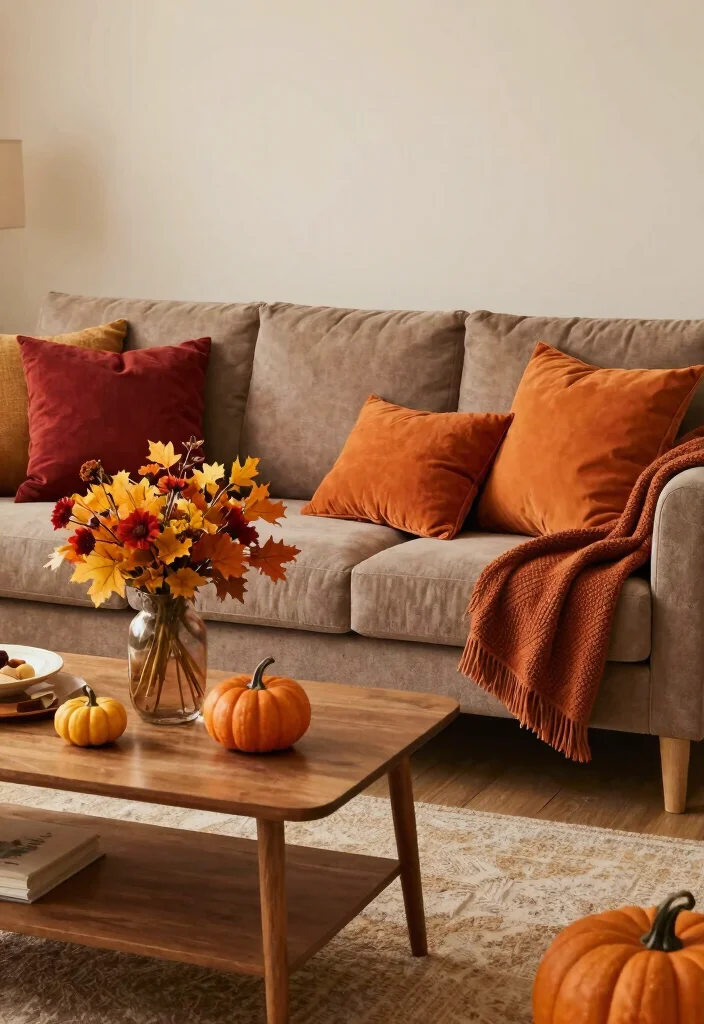 12 Light Brown Couch Living Room Ideas That Feel Cozy 11. Seasonal Decor Changes 0