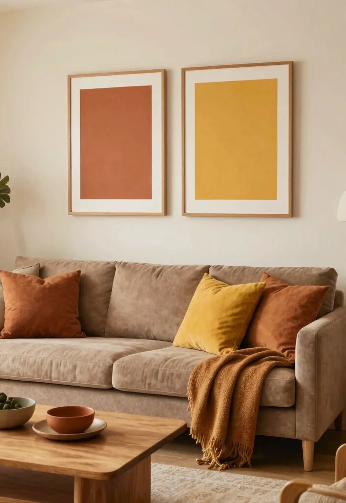 12 Light Brown Couch Living Room Ideas That Feel Cozy 2. Warm Color Palettes 0