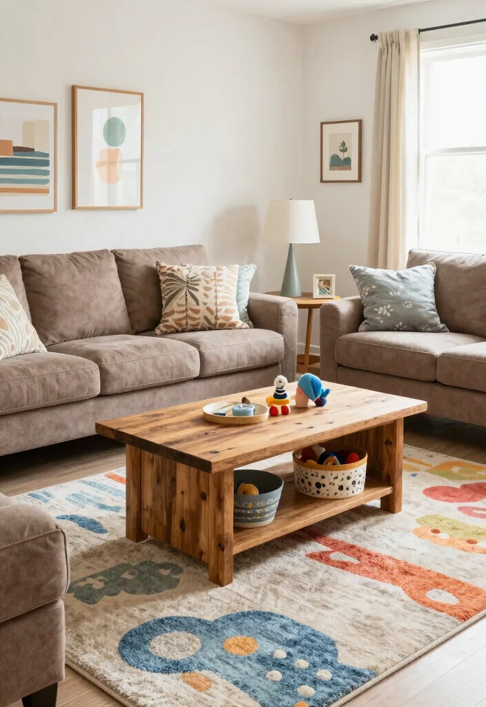 12 Light Brown Couch Living Room Ideas That Feel Cozy 5. Family Friendly Features 0