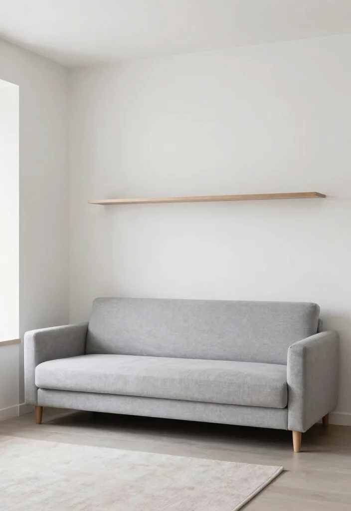 12 Light Gray Couch Living Room Ideas That Style Easily 8. Space Saving Solutions 0