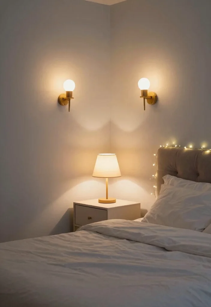 12 Light Grey Bedroom Ideas That Feel Calm and Airy 5. Soft Lighting Options 0