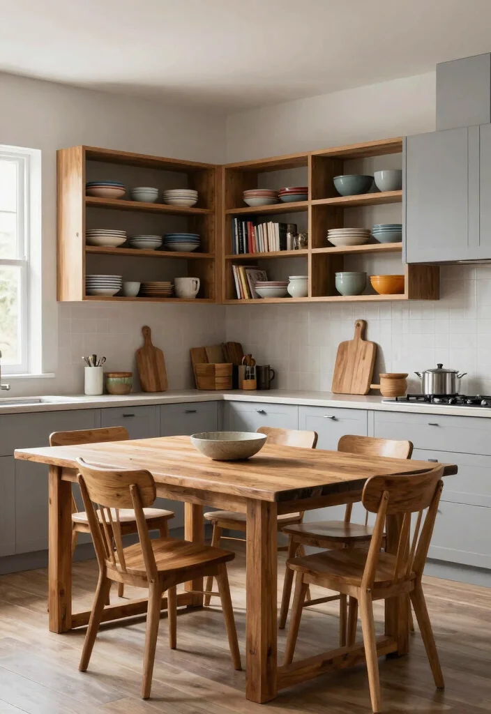 12 Light Grey Kitchen Ideas That Feel Clean and Timeless 2. Warm Wood Accents 0