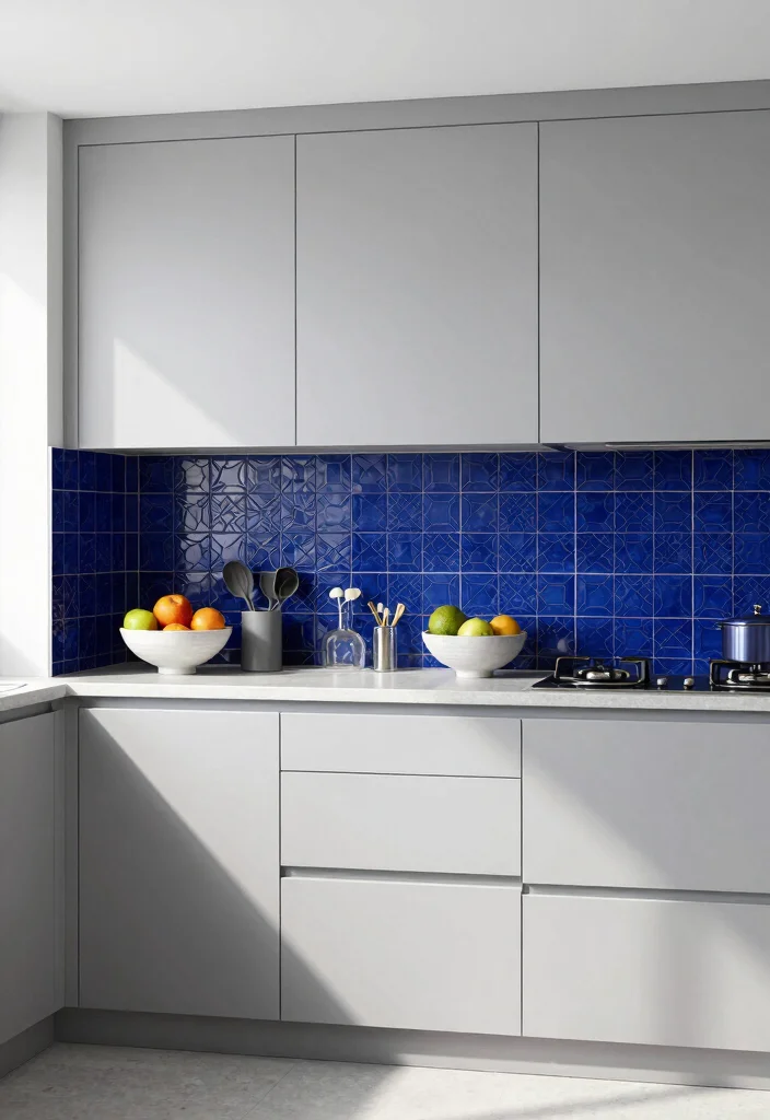 12 Light Grey Kitchen Ideas That Feel Clean and Timeless 5. Bold Backsplashes 0