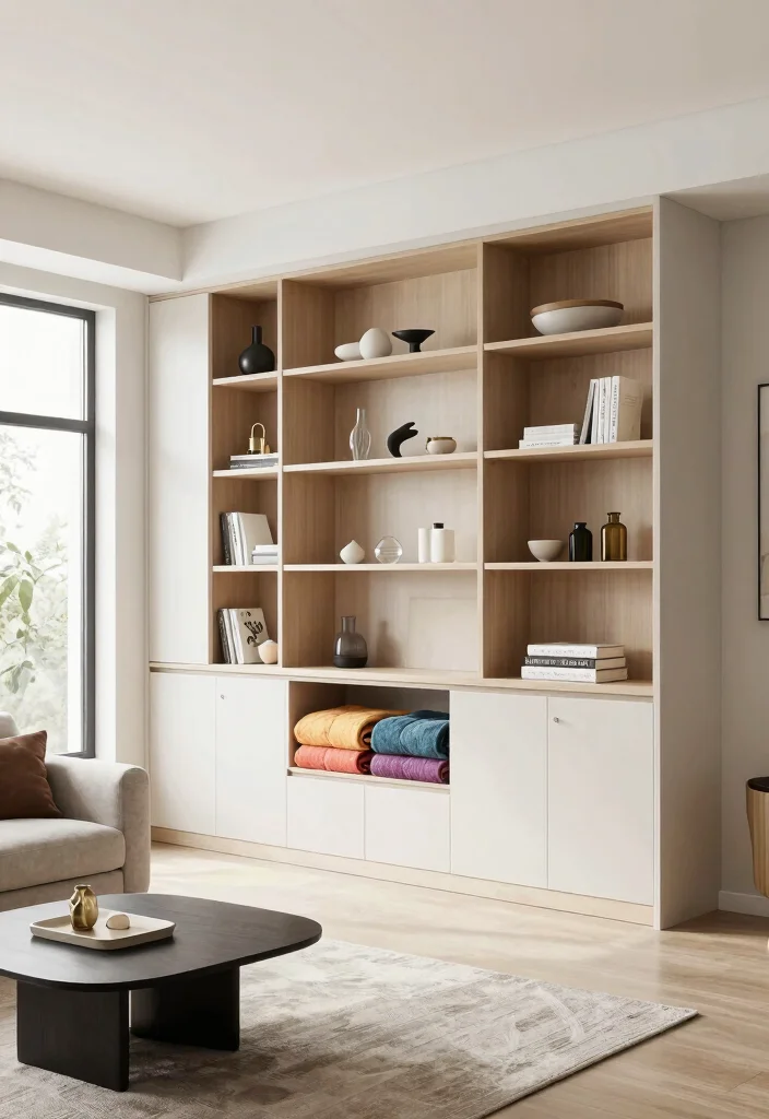 12 Living Room Blanket Storage Ideas That Look Stylish 10. Built In Cabinetry 0