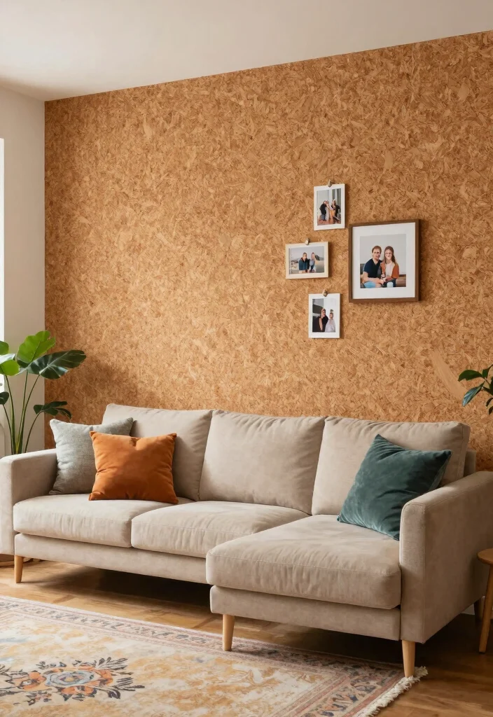 12 Living Room Panelling Ideas That Add Depth 3. Cork Board Panelling 0