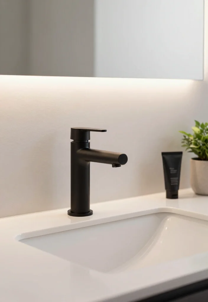 12 Mens Bathroom Ideas with Clean Masculine Style 2. Minimalist Fixtures 0