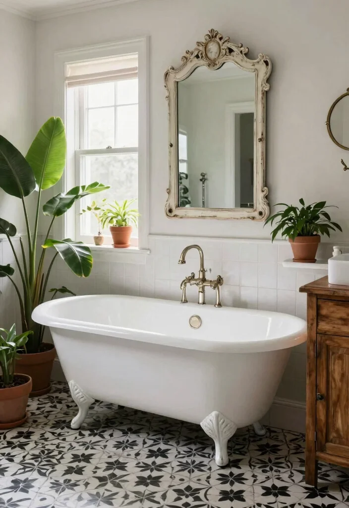 12 Mens Bathroom Ideas with Clean Masculine Style 6. Vintage Inspired Elements 0