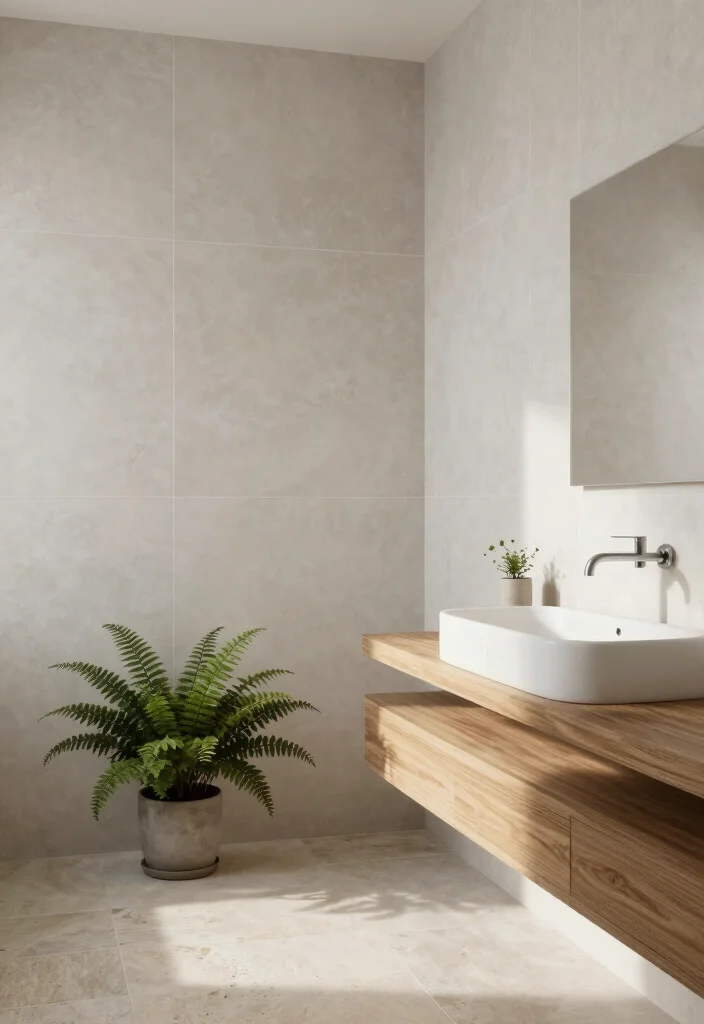 12 Minimalist Bathroom Ideas for a Calm Clean Look 1. Neutral Color Palette 0