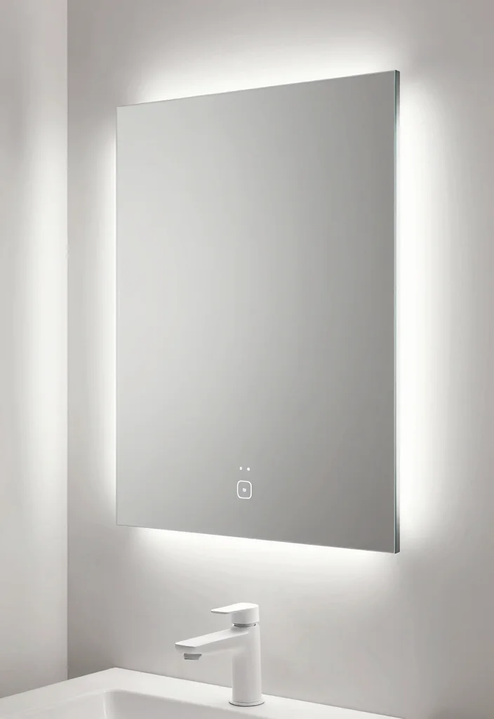 12 Minimalist Bathroom Ideas for a Calm Clean Look 8. Integrated Technology 0