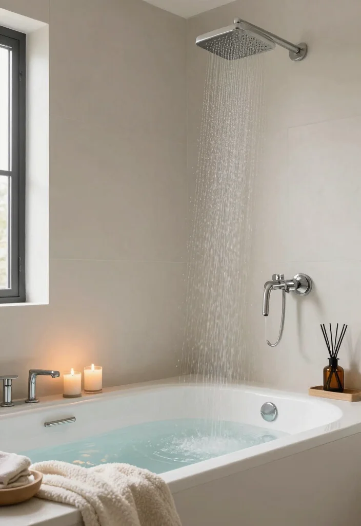 12 Minimalist Bathroom Ideas for a Calm Clean Look 9. Spa Inspired Elements 0