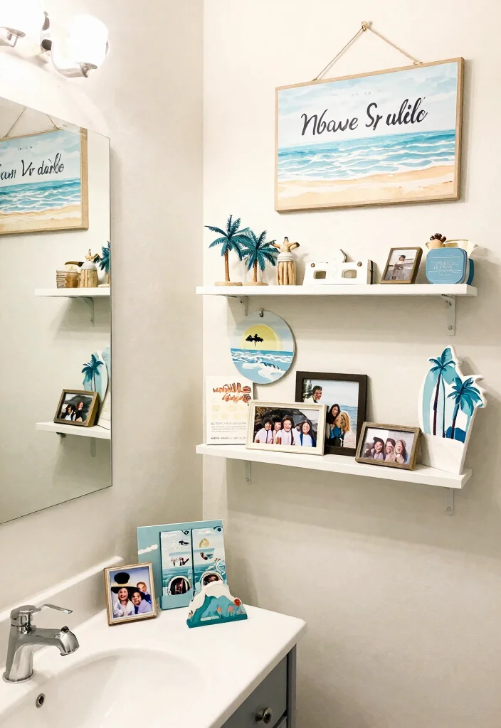 12 Navy Blue Bathroom Ideas That Feel Calm and Sophisticated 12. Personalized Dcor Touches 0