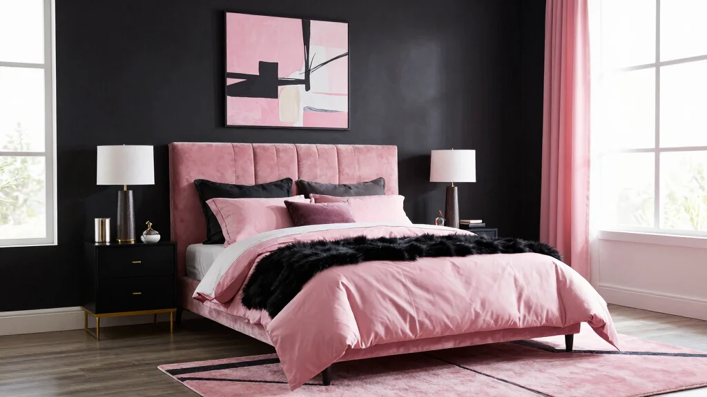 12 Pink and Black Bedroom Ideas That Feel Bold