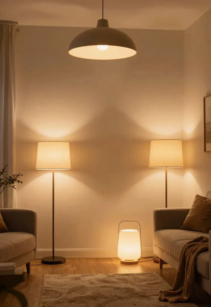 12 Rectangle Living Room Ideas with Smart Layouts 10. Smart Lighting Solutions 0