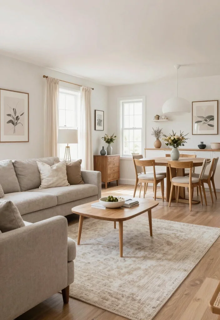 12 Rectangle Living Room Ideas with Smart Layouts 12. Open Space Concept 0