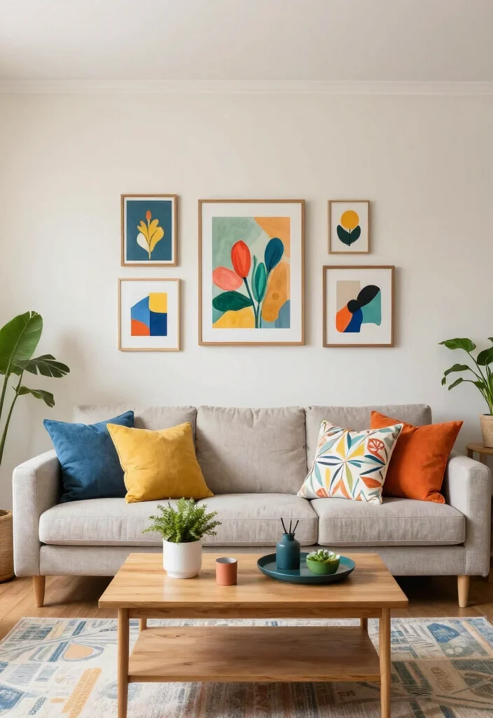 12 Rectangle Living Room Ideas with Smart Layouts 5. Clever Use of Color 0