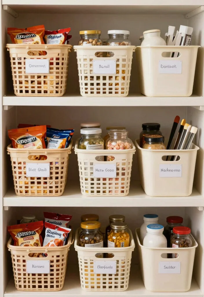 12 Small Kitchen Pantry Ideas That Maximize Storage 50 12 Small Kitchen Pantry Ideas That Maximize Storage 10. Baskets and Bins 0