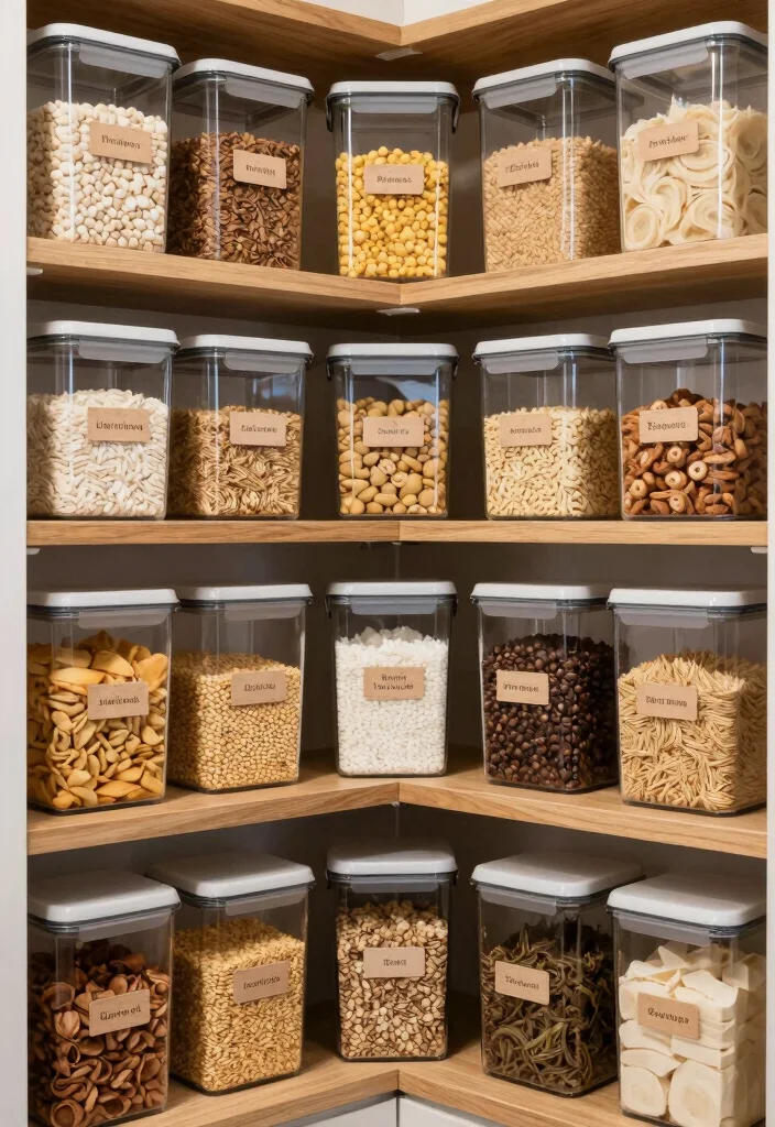12 Small Kitchen Pantry Ideas That Maximize Storage 35 12 Small Kitchen Pantry Ideas That Maximize Storage 5. Clear Container Storage 0