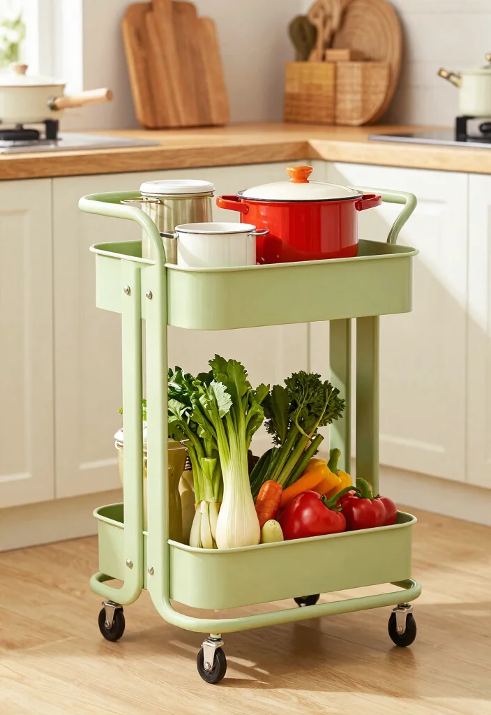 12 Small Kitchen Pantry Ideas That Maximize Storage 38 12 Small Kitchen Pantry Ideas That Maximize Storage 8. Rolling Carts 0