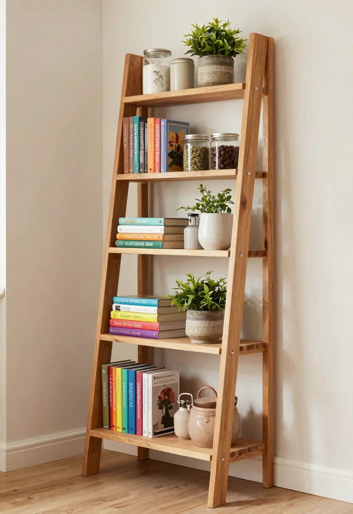 12 Small Kitchen Pantry Ideas That Maximize Storage 49 12 Small Kitchen Pantry Ideas That Maximize Storage 9. Ladder Shelves 0