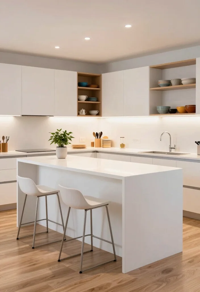 12 Small Kitchen and Dining Room Ideas That Flow Well 1. Multi Functional Kitchen Island 0