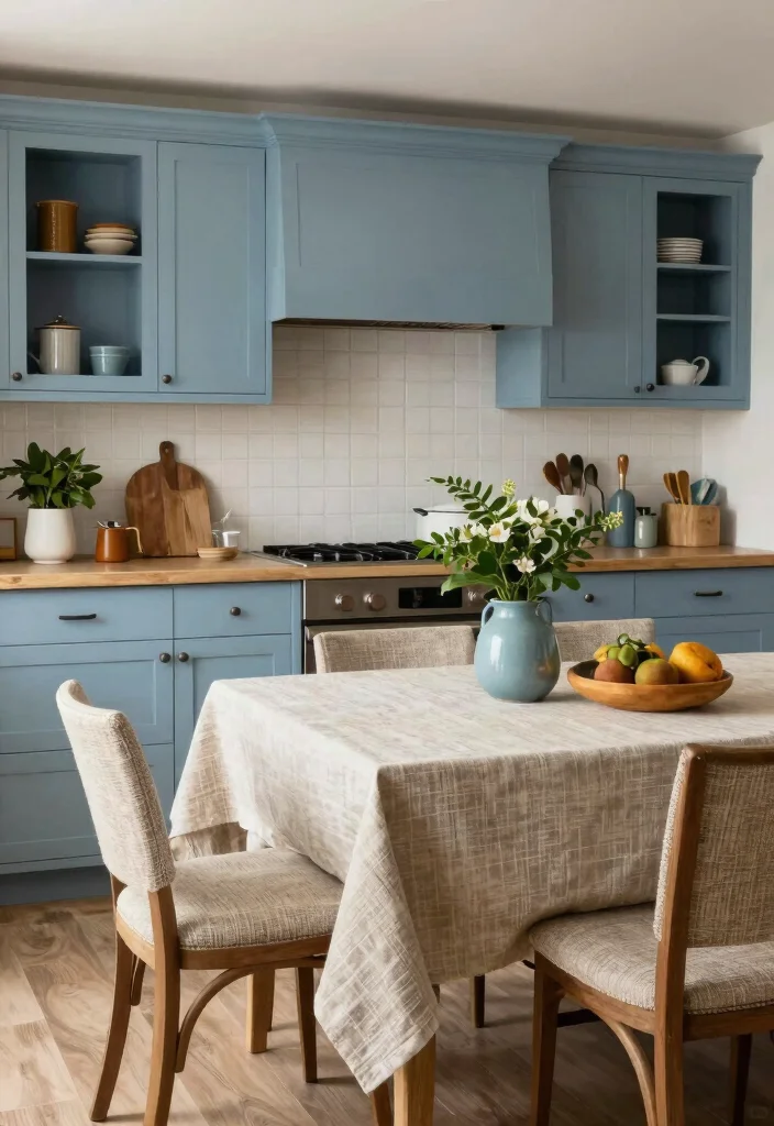 12 Small Kitchen and Dining Room Ideas That Flow Well 10. Use of Color and Texture 0