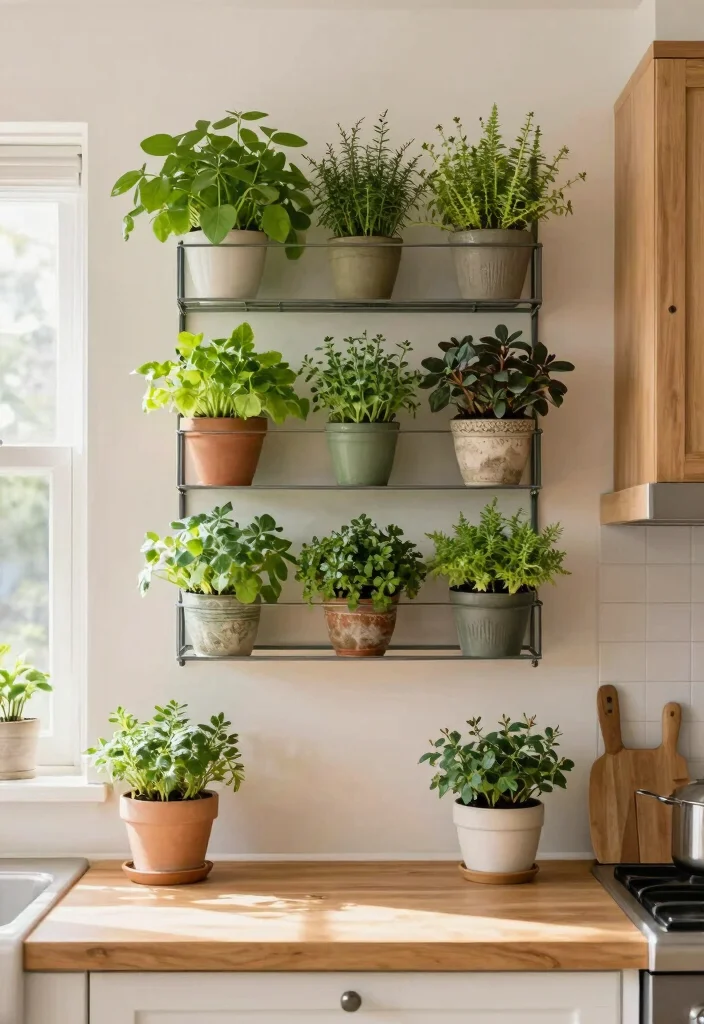 12 Small Kitchen and Dining Room Ideas That Flow Well 11. Vertical Gardens 0