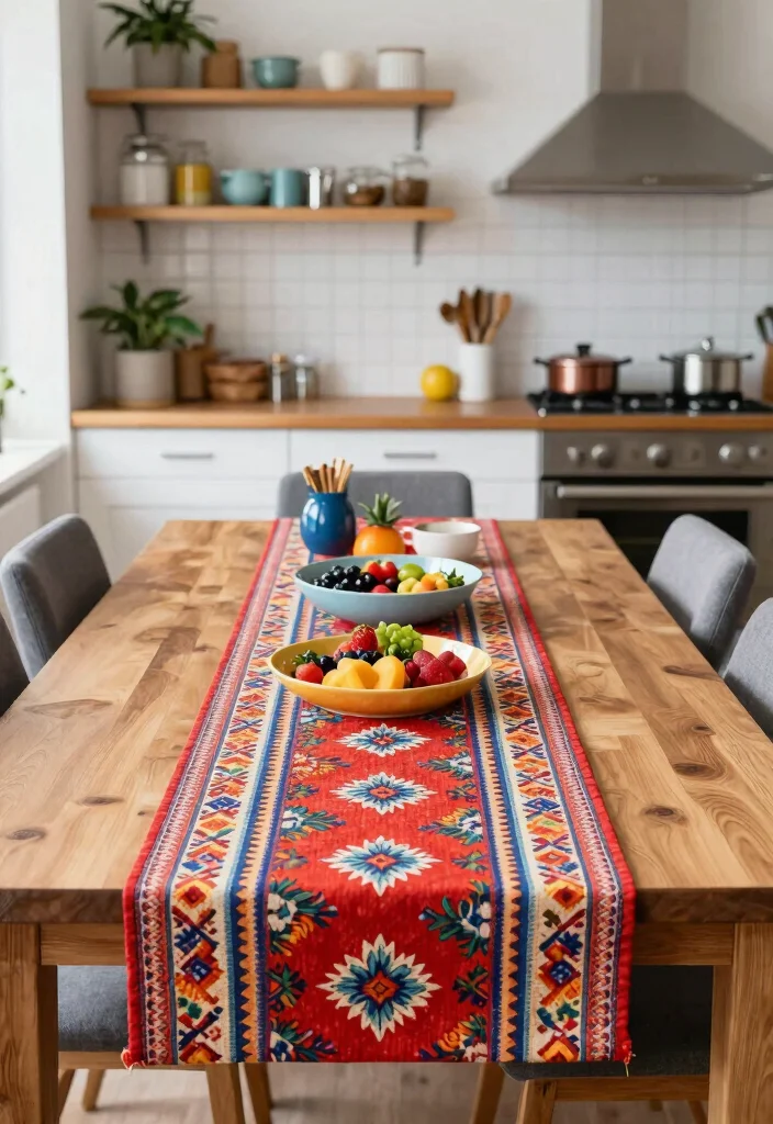 12 Small Kitchen and Dining Room Ideas That Flow Well 8. Creative Use of Runners 0