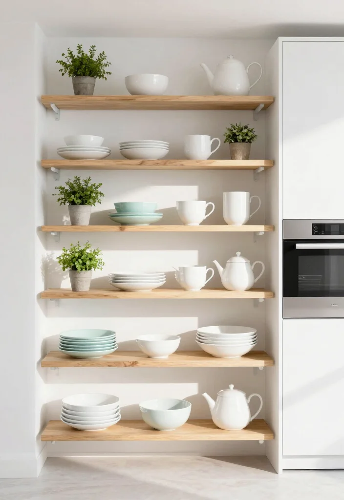 12 Small White Kitchen Ideas That Feel Bright and Open 1 12 Small White Kitchen Ideas That Feel Bright and Open 1. Embrace Open Shelving 0