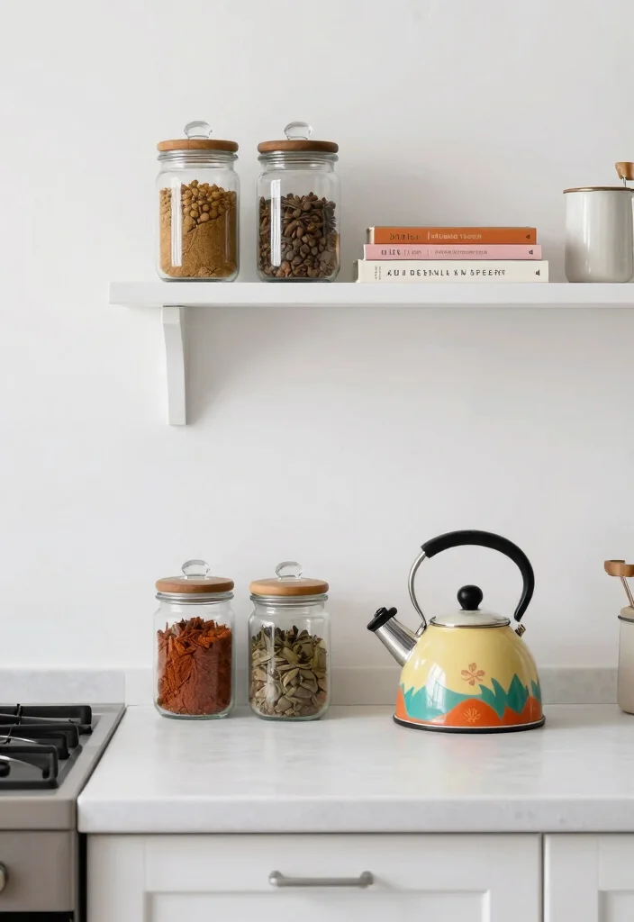 12 Small White Kitchen Ideas That Feel Bright and Open 41 12 Small White Kitchen Ideas That Feel Bright and Open 11. Personalize with Accessories 0