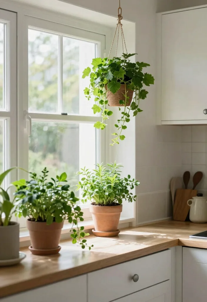 12 Small White Kitchen Ideas That Feel Bright and Open 18 12 Small White Kitchen Ideas That Feel Bright and Open 8. Incorporate Indoor Plants 0