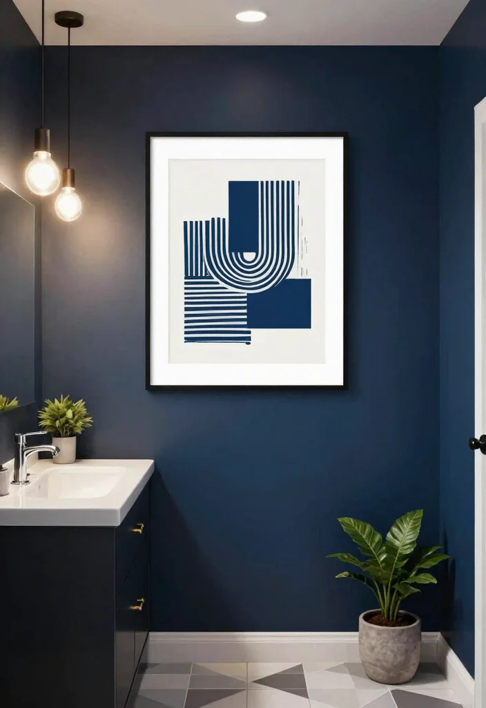 12 Teen Boys Bathroom Ideas That Feel Cool Not Childish 1. Dark Elegance with Accent Walls 0