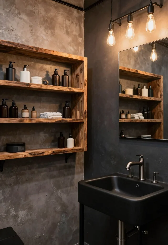 12 Teen Boys Bathroom Ideas That Feel Cool Not Childish 2. Industrial Fixtures and Finishes 0