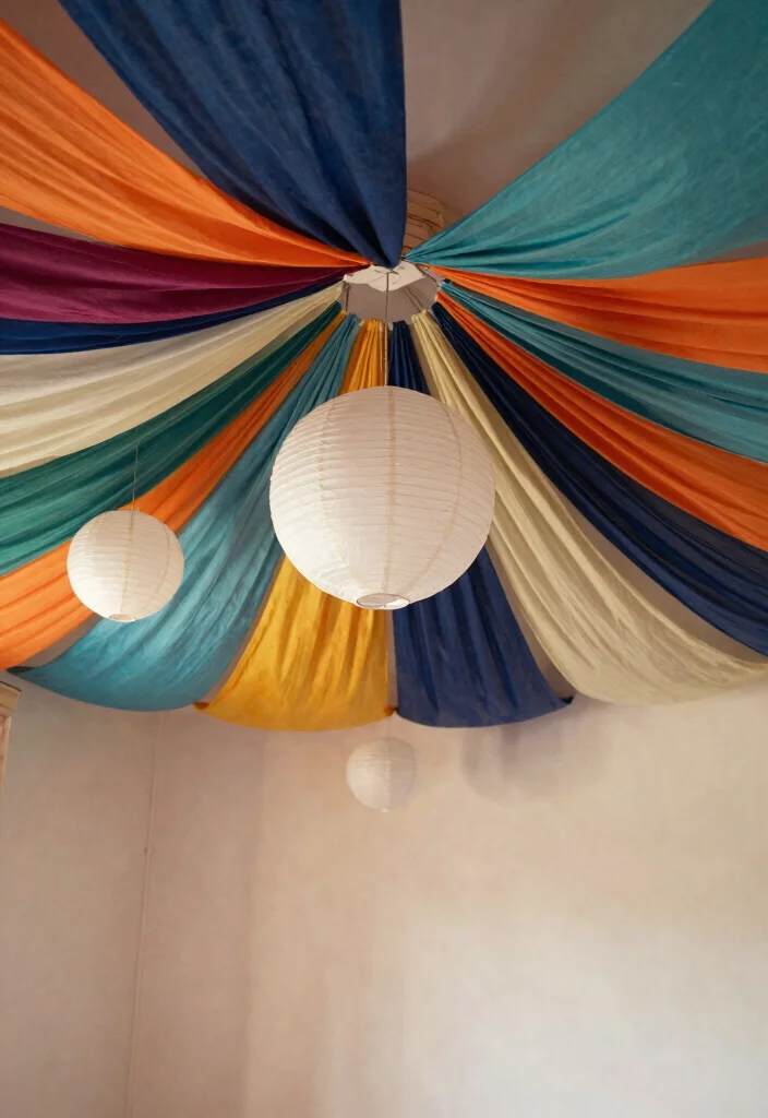 12 Trendy Bohemian Inspired Teenage Girls Bedroom Ideas 10. Focus on the Ceiling 0