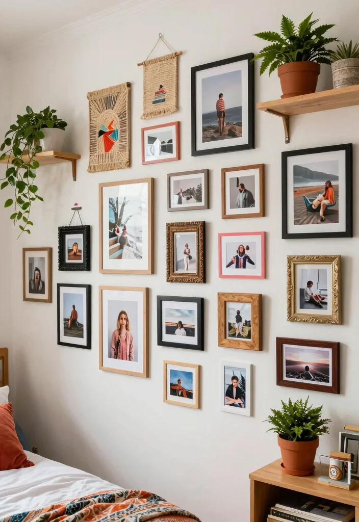 12 Trendy Bohemian Inspired Teenage Girls Bedroom Ideas 3. Wall Art Wonderland 0