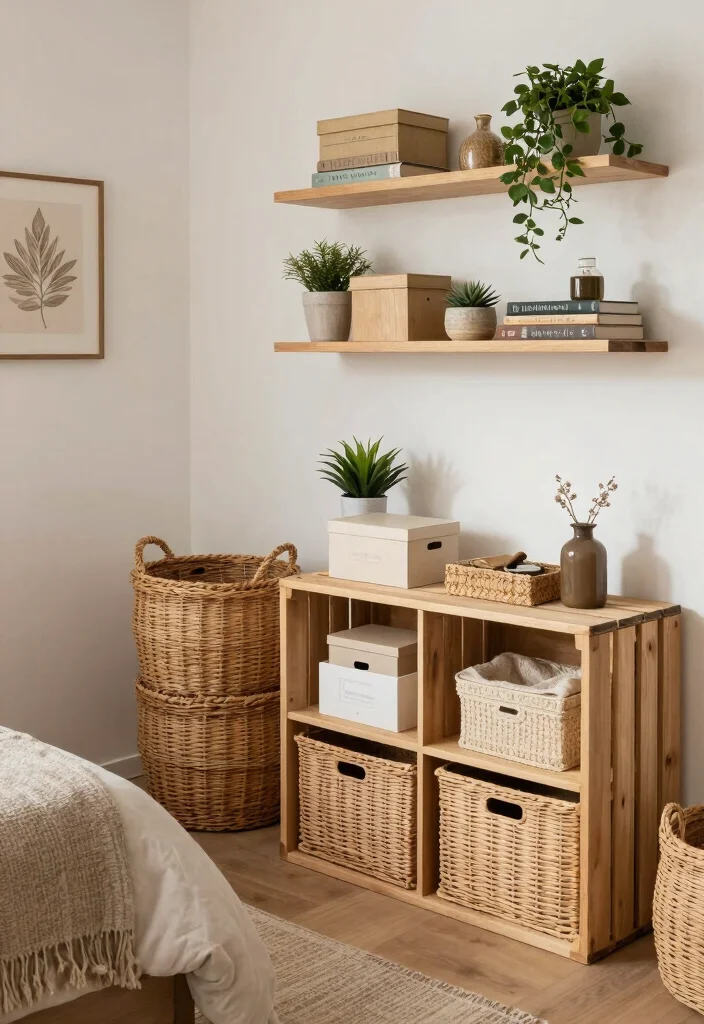 12 Trendy Bohemian Inspired Teenage Girls Bedroom Ideas 6. Functional Stylish Storage 0