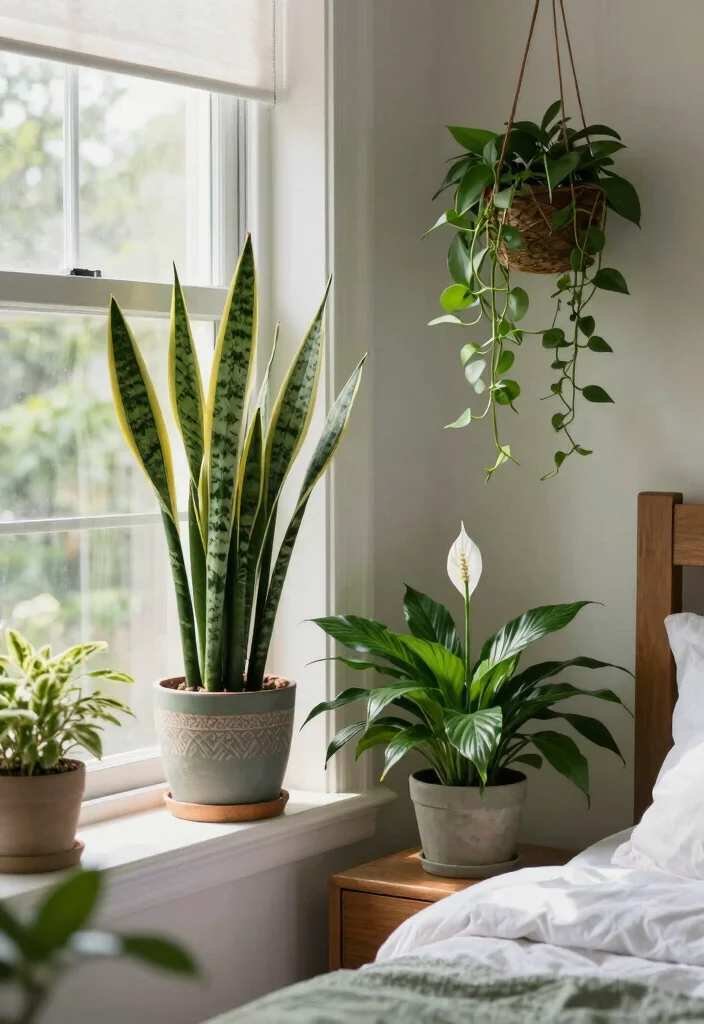 12 Zen Bedroom Ideas for Peaceful Minimal Living 6. Indoor Plants 0
