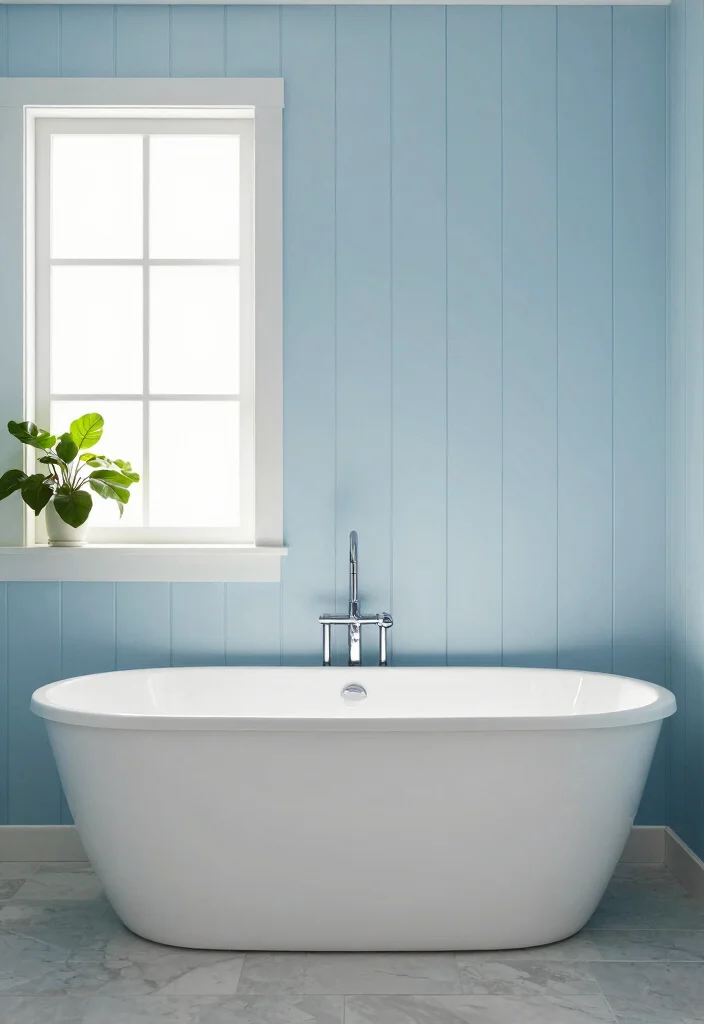 14 Bathroom Panelling Ideas That Instantly Add Depth and Style 2 14 Bathroom Panelling Ideas That Instantly Add Depth and Style 2. Vertical Shiplap for Modern Elegance 0