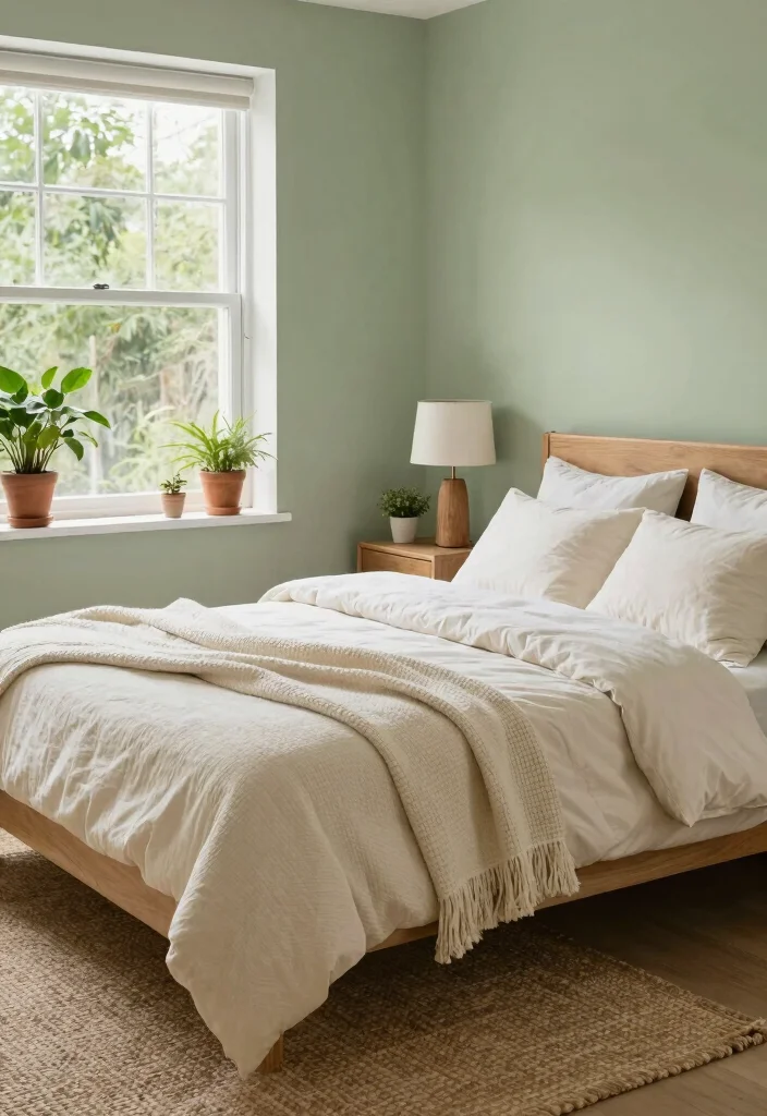 14 Bedroom Color Scheme Ideas That Always Work 1 14 Bedroom Color Scheme Ideas That Always Work 1. Soft Sage Green and Cream 0