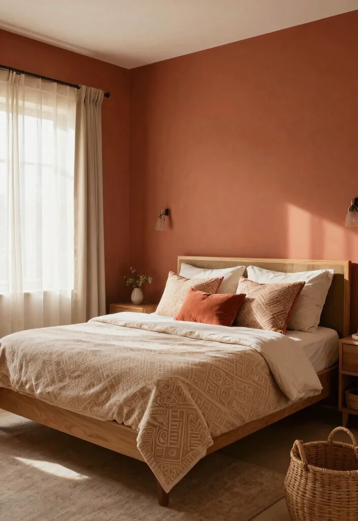 14 Bedroom Color Scheme Ideas That Always Work 2 14 Bedroom Color Scheme Ideas That Always Work 2. Warm Terracotta and Sandy Beige 0