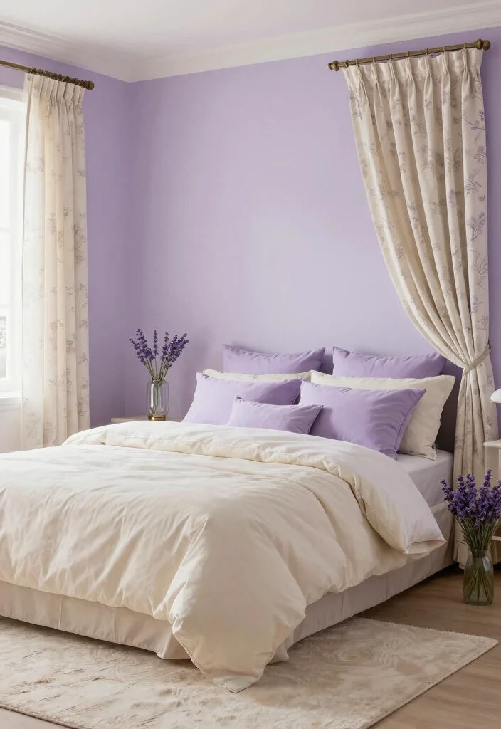 14 Bedroom Color Scheme Ideas That Always Work 5 14 Bedroom Color Scheme Ideas That Always Work 5. Light Lavender and Cream 0