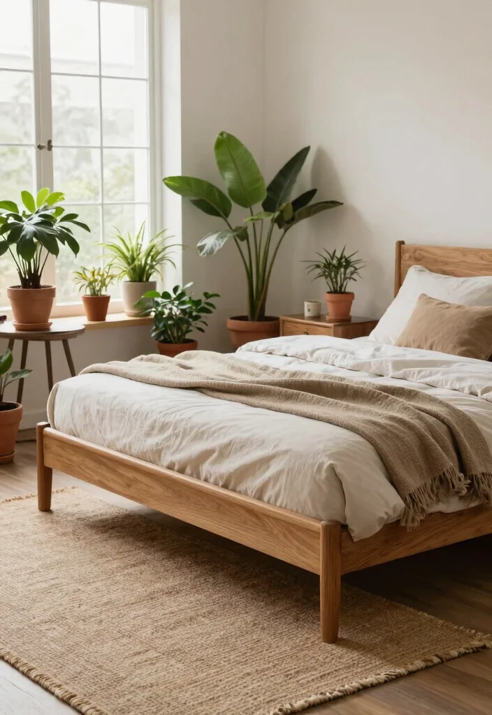 14 Cozy Aesthetic Bedroom Ideas That Feel Warm 3. Incorporate Natural Elements 0