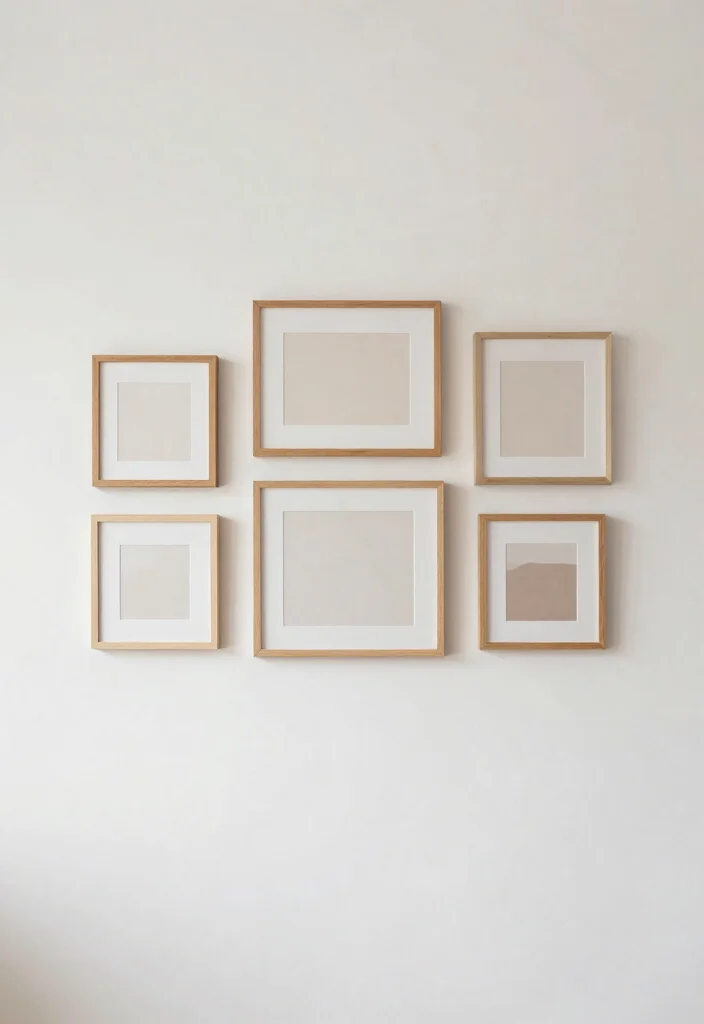 14 Gallery Wall Living Room Ideas People Love Saving 12. Minimalist Boho 0