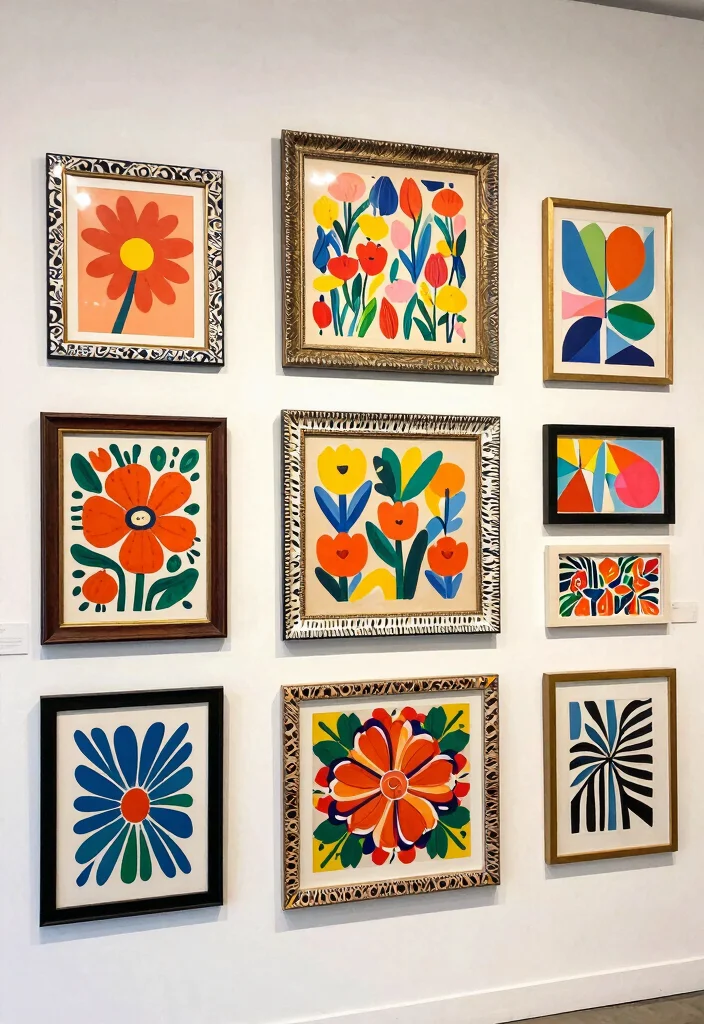 14 Gallery Wall Living Room Ideas People Love Saving 13. Playful Patterns 0