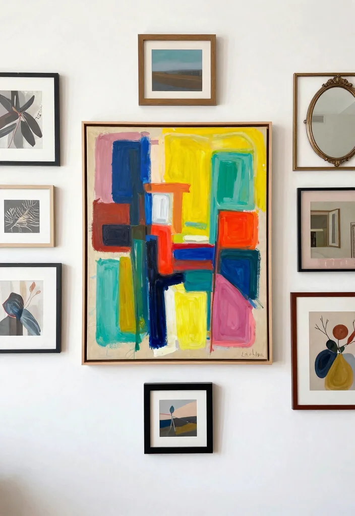 14 Gallery Wall Living Room Ideas People Love Saving 4. Statement Pieces 0