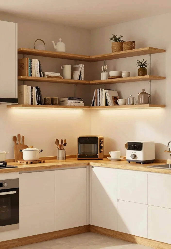 14 Kitchen Storage Ideas for Small Spaces That Actually Work 12. Corner Shelf Units 0