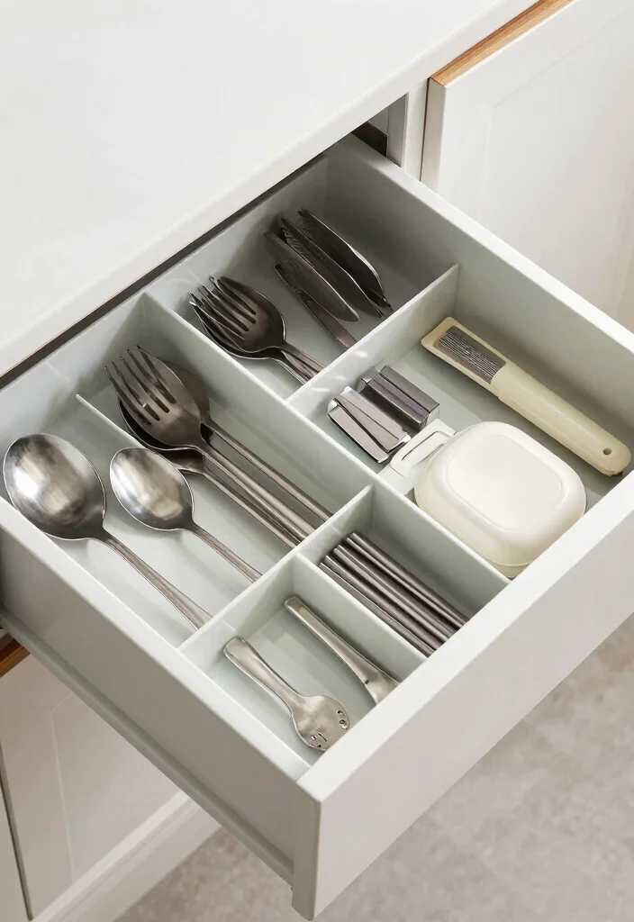 14 Kitchen Storage Ideas for Small Spaces That Actually Work 13. Drawer Dividers 0