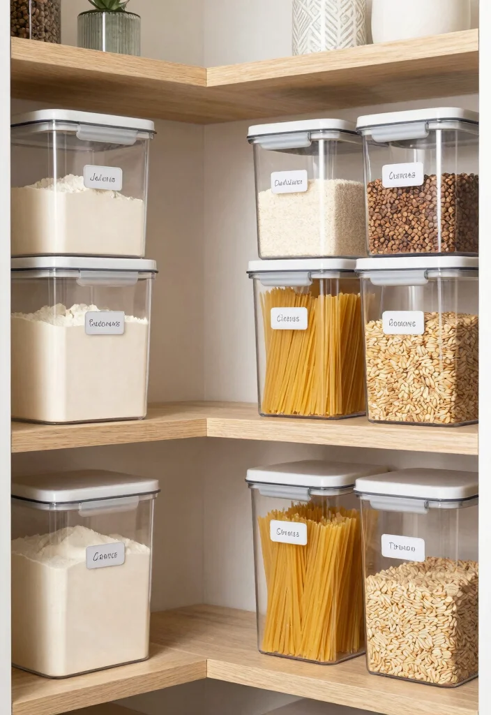 14 Kitchen Storage Ideas for Small Spaces That Actually Work 9. Clear Storage Containers 0
