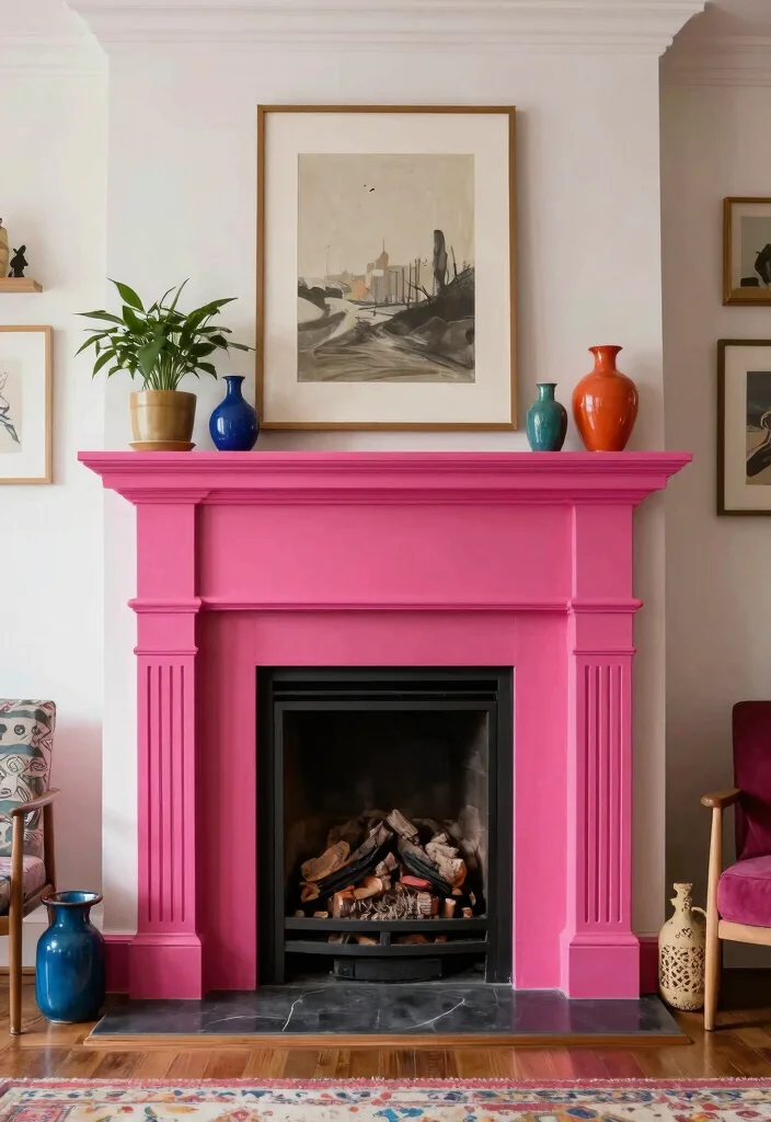 14 Living Room Ideas with Fireplace as the Focal Point 62 14 Living Room Ideas with Fireplace as the Focal Point 12. Colorful Fireplaces 0