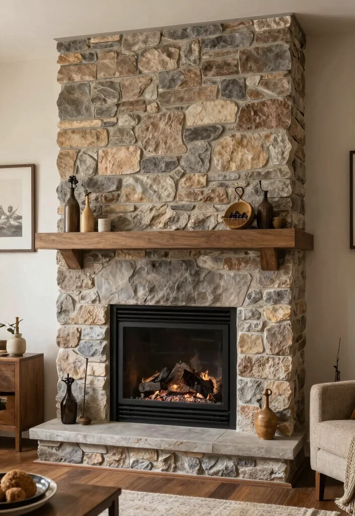 14 Living Room Ideas with Fireplace as the Focal Point 63 14 Living Room Ideas with Fireplace as the Focal Point 13. Textured Finishes for Fireplaces 0